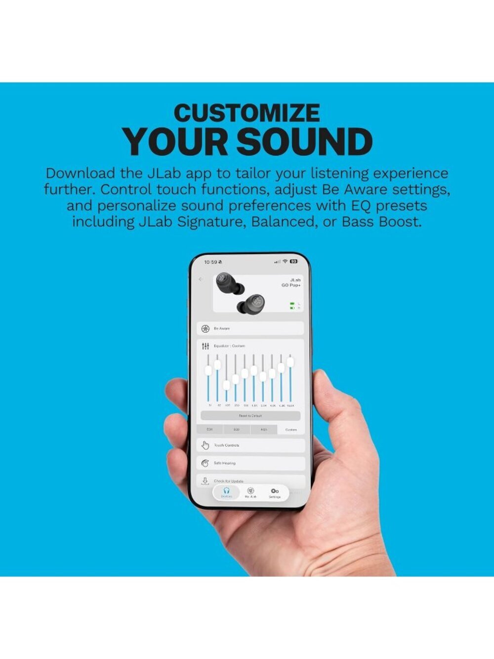 Wireless Lilac Go Air Pop+ Microphone Dual Connect EQ3 Sound Bluetooth Earbuds - Picture 2 of 6